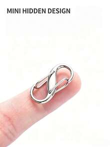 1pc/4pcs/8pcs S-Shaped Adjustable Buckle, Backpack Key Chain Bag Strap Adjustment Buckle, 8-Shaped Buckle, Metal Accessories, Adjustable Chain Pull Buckle, Chain Shortening Buckle, Metal Chain Shoulder Strap Key Spring Buckle, Hardware Accessories - S-type Adjustment Buckle - View 9