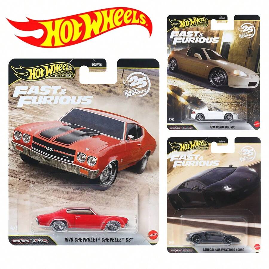 Mattel Hot Wheels HNW46 Fast & Furious 1:64 Die-Cast Model Car, , Chevy Chevelle, , , Collectible Toy Gift - Multicolor - View 1