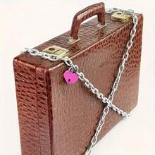 1Pc/2/3/4Pcs Mini Heart-Shaped Lock With Key, Diary Lock, Jewelry Box Lock, Privacy Lock, Suitable For Luggage, Keepsake Box, Random Color - Multicolor - View 4