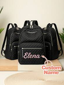 1 buah Tas Koper Kabin Kustom, Ransel Pria, Ransel Penerbangan Wanita, Ransel Laptop 14 Inci, Cocok untuk Sekolah, Mendaki, dan Bekerja - MultiWarna - View 2