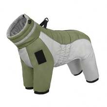 Full Body Dog Coat - Warm Jacket For Medium Dogs, High Collar Winter Coat With Chest Harness, Reflective Dog Snowsuit Windproof Down Jacket With Legs, Four-Legged Snow Suit Pet Warm Coat - Multicolor - View 18