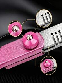 3pcs/Hair Scissors Set, Stainless Steel Hair Cutting Scissors Set, Professional Hair Thinning Scissors, Suitable For Hairdressers And Home Use - Multicolor - View 8
