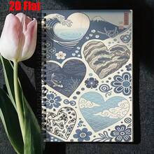 1pc Japanese Style Collage Pattern Spiral Notebook - Vibrant Design, Perfect For Planning And Journaling, Ideal Gift For Friends, Daily Planner, Classroom Notes, Office Memo, Portable Writing Notebook, Suitable For Professionals, Students And Office Use - Perfect Gift Choice, Artistic Cover Design, Study Formula Recording, Subject Learning Record Book - One Book (50 Pages, 100 Pages) - View 13