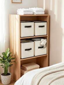 Storage Box, Two Sizes Available, Rigid‑Sided To Prevent Sagging, For Storing Clothes And Sundries, Fits Wardrobes, Foldable For Easy Storage - Random Color - View 5