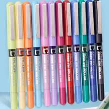 12 Colors Liquid Gel Pens, Colorful Ink Ballpoint Pens For Drawing, Doodling And Office Use - Sets - View 7