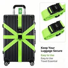 4pcs Buckle Adjustable Luggage Strap For Suitcases Bundling Packing Belt Suitcase Easily Identified Travel Belts Bag Accessories - one-size - View 4