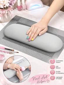 1pc Professional Arm Rest Pad (Black, White Or Grey) For Manicure And Eyelash Studio, Essential Equipment For Nail Technicians - Multicolor - View 2