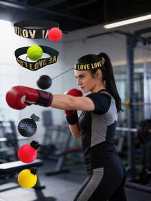 Bộ bóng boxing đeo đầu phản xạ, bóng tốc độ boxing bằng chất liệu PU đàn hồi cao, kèm băng đeo đầu co giãn điều chỉnh được, phụ kiện bóng tập luyện cho Sanda và võ thuật hỗn hợp, dụng cụ tập tốc độ, phản xạ, độ chính xác, tập chiến đấu hỗn hợp, tập trung, kỹ năng chiến đấu, phối hợp tay mắt, cải thiện nhanh tốc độ boxing và thời gian phản xạ, tập thể dục tại nhà giảm căng thẳng - Nhiều màu - Xem 4
