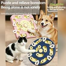 Dog & Cat Interactive Puzzle Toy Feeder, Anti-Choke Training Bowl, Slow Feeder Bowl, Pet Boredom Relief Gadget - Royal Blue - View 7