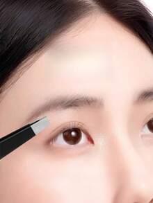 Eyebrow Tweezers & Eyelash Tweezers, 2pcs Elegant Solid Color Reusable Multifunctional Stainless Steel Lash Extension Tools For Women Mom Wife Sister Teen Girl Friend - Multicolor - View 4