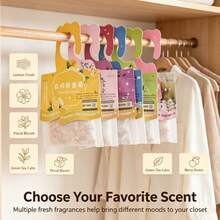 20pcs Hanging Scented Sachets With Hooks, Suitable For Wardrobe, Closet, Drawer, Shoe Cabinet, Car, Bathroom And Home Storage Space - Scented Sachet - View 2