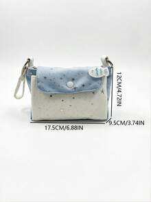 Niche Design Fashion Solid Color Mini Square Bag For Women, Versatile Textured Quilted Chain Crossbody Bag For Outings, Shopping And Commuting - Baby Blue - View 7