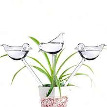 Glass Plant Watering Globes, Self Watering Globes Bird Shape, Self Watering Planter Insert, Plant Watering Devices, Automatic Plant Waterer Indoor, Watering Bulbs, 3 Packs - A - View 13