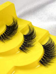 Hinarin 10 Pairs Wispy Half Eyelashes Clear Band Short Half Lashes Natural Look Transparent Band False Eyelashes Fluffy Soft Lightweight Fake Lashes Suitable For Daily And Parties Makeup - Black - View 6
