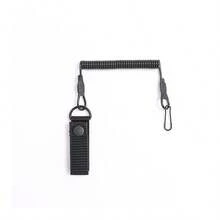 Outdoor Waist Belt Waist Chain Spring Rope Anti-Loss Steel Wire Spring Gun Rope Climbing Carabiner Key Spring Rope - Multicolor - View 3
