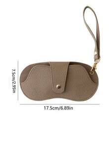 Portable Hanging Glasses Storage Bag, Anti-Loss Fashion Glasses Protective Storage Pouch, Lightweight PU Leather Glasses Carrying Case With Hanging Rope And Snap Button, Scratch-Resistant Travel Storage Bag, Suitable For Myopia Glasses, Fashion Glasses, Daily And Outdoor Use - Multicolor - View 7