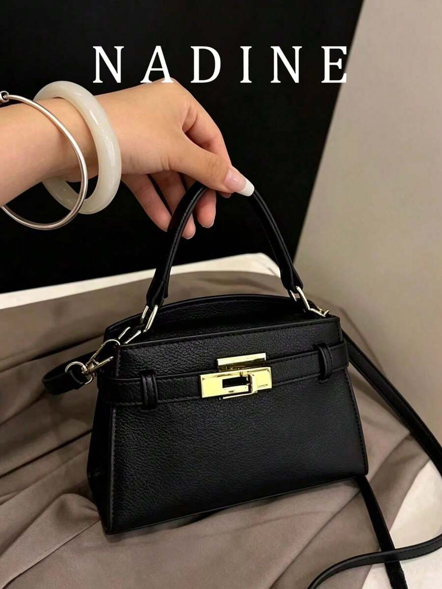 女款迷你時尚百搭撞色休閒手提包