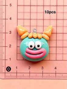 10/20/100pcs Cartoon Glossy Big Mouth Pendant Charm DIY Handmade Keychain Bag Charm Accessory - Cookie Monster - View 14