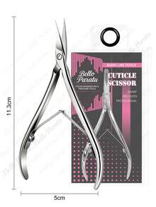 Bello Paratu 1pc Ultra-Thin Curved Cuticle Scissors Nail Clipper Women's Multi-Function Manicure Tool Toenail Cuticle Small Scissors - Multicolor - View 4