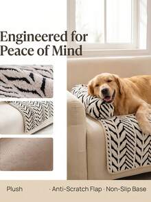 Cat & Dog Sofa Bed, Plush Pet Sofa Bed With Cushion, Indoor Cat & Puppy Anti-Slip Furniture Protector - Multicolor - View 3