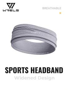 1 pièce Bandeau de sport WRELS pour femmes, couleur unie, absorbant la transpiration, antidérapant, séchage rapide, respirant, accessoire de football - Multicolore - Voir 7
