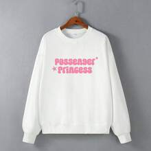 Passenger Princess European And American Street Style Women's Loose-Fitting Long-Sleeve Sweatshirt2026New - 白色 - 查看 8