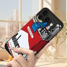 Phone Case - This Phone Case Is Compatible With IPhone 17 Pro Max/Pro/Plus/Mini/Air/17/16/15/14/13/12/11/Xs/Xr/X/7/8 And Features A Racing Parts Design.It Is A Black-Painted Protective Case In The  Style. - 混色 1 - 查看 2