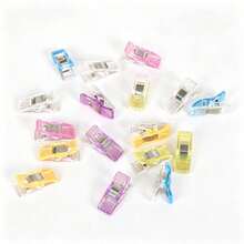 20/10/5pcs Mixed Color Plastic Clips, Multi-Purpose Clips For Fabric, Sewing, Quilting, Crafts, Food Bag Sealing And Daily Use - Multicolor - View 2