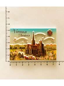 3D Resin Magnetic Fridge Sticker, European Landmark Travel Souvenir Home Decor - Multicolor - View 29