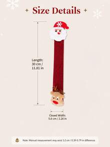 Christmas Style Refrigerator Handle Covers - Suitable For Multiple Appliances (Refrigerator, Microwave, Dishwasher); Ideal Choice For Indoor Christmas Decoration And Holiday Party Supplies; Washable Handle Covers, Create Holiday Atmosphere - Multicolor - View 4