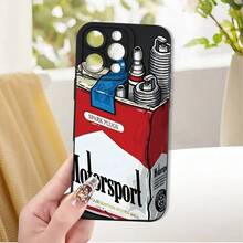 Phone Case - This Phone Case Is Compatible With IPhone 17 Pro Max/Pro/Plus/Mini/Air/17/16/15/14/13/12/11/Xs/Xr/X/7/8 And Features A Racing Parts Design.It Is A Black-Painted Protective Case In The  Style. - 混色 1 - 查看 4