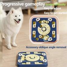 Dog & Cat Interactive Puzzle Toy Feeder, Anti-Choke Training Bowl, Slow Feeder Bowl, Pet Boredom Relief Gadget - Royal Blue - View 6