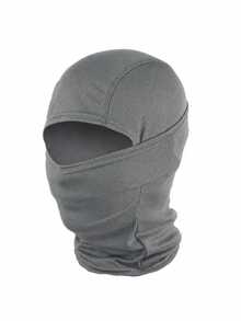 1pc Unisex Solid Color Printed Balaclava Hat Set, Single Hole Head Cover Full Face Mask For Cycling, Suitable For Daily Wear And Outdoor Activities - Multicolor - View 11