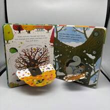 Compact Educational Picture Book "A Beehive", Cardboard Material, Foldable Inner Pages, Suitable For Family Reading, Early English Learning, Cognitive Enlightenment, Language Development, Halloween And Christmas - Multicolor - View 12