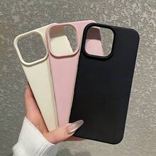 Casing Ponsel Pemegang Kartu Warna Solid Tahan Guncangan 3pcs Casing Ponsel Warna Solid Matte Tekstur Leci Perlindungan Penuh Kompatibel Dengan Apple 17, 16 Pro Max, 15 Plus, 15 Pro, 15, 14 Pro Max, 14 Plus, 14 Pro, 14, 13 Pro Max, 13 Pro, 13, 12 Pro Max, 12 Pro, 12, 11 Pro Max, 11 Pro, 11, XS Max, XR, XS, 7, 8 Plus, Air Spring Gift Professional - MultiWarna - View 1