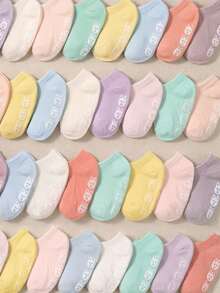 8/16/24 Pairs Random Color Baby Socks, Toddler Fall Halloween Socks, Baby Essentials Newborn, Anti-Slip Dot Grip Infant Toddler Walking Socks - Multicolor - View 8