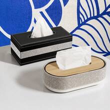 Luxury Exquisite Rhinestone Tissue Box, Dining Table Tissue Storage, Travel Essential, Bathroom Decor, Home Room Decor, Kitchen Decor, Halloween - Multicolor - View 4