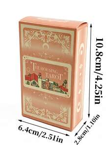1 Box The Housing Tarot 78 Cards , Urban Architecture Fortune Telling Set, Creative Gift For Adults,Attract Players Who Like Unique Art Styles. - Multicolor - View 12