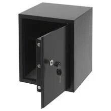 kangten 35L/7.7Gal Cash Box For Home Use, Lockable Storage Box With Keys, 13.78*12.2*17.72in, Steel - Black - View 5
