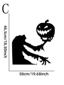 1 Set Halloween Skull Door Decoration Set, Felt Front Door Cover Kit ...