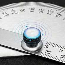 1pc Stainless Steel Angle Ruler, 180 Degree Protractor 140mm Angle Ruler 0-180° Semi-Circle, Suitable For Architects, Surveyors And Engineers - Lightweight And Easy To Use, Architectural Drawing - View 4