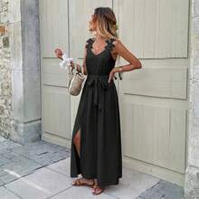Women Long Dresses - 黑色 - 查看 5