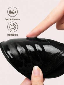 SHEIN Adhesive Bra 3CM Thickness, Small Chest Backless Strapless Dress Invisible Bra, Reusable Breast Augmentation Bra, Wedding - Multicolor - View 3
