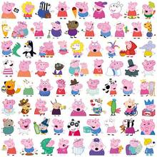 100 Buah Stiker Grafiti Lucu Babi Kawaii Kartun Stiker DIY untuk Laptop, Ponsel, Gitar, Kulkas, Tahan Air, Hadiah Pesta - MultiWarna - View 3