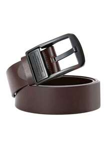 Classic Vintage Buckle Thickened Belt For Men, Casual Business Workplace Student Versatile For Jeans, Suits, Shorts - Multicolor - View 8