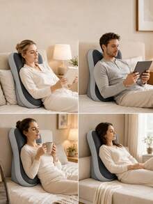 Gối nêm cao su non công thái học có thể điều chỉnh và tháo rời, hỗ trợ lưng, gối kê chân cho giường, sofa, đọc sách, du lịch, đồ dùng thiết yếu phòng ngủ, thư giãn cả ngày - Nhiều kiểu dáng - Xem 7