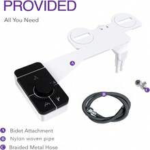Toilet Bidet Attachment Ultra-Thin Non-Electric Adjustable Water Pressure Self-Cleaning Nozzle Control Rear Wash And Feminine Care Easy Installation - A - View 15