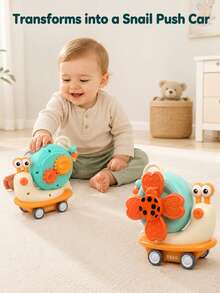5-In-1 High Chair Toy, Suction Cup Rotating Toy, 1-3 Years Old Toddler Montessori Toy | Snail High Chair Suction Cup Rotating Toy, Suitable For Baby Travel, Car, Flight Essential, Stroller Tray Toy Gift - Multicolor - View 5