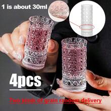 1pc Premium Creative Pink Frosted Textured Glass Cup, Dessert Cup, Wine Glass, Beverage Cup, Juice Cup With High-End Feel And Texture, Thickened Glass, Embossed Stemware, Suitable For Home, Bar, Milk Tea Shop, Cafe, Restaurant, Also As Back To School Gift - Multicolor - View 13