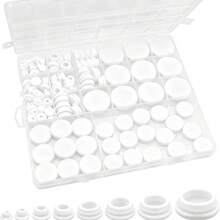 125Pcs Black Rubber Round Hole Plugs, Assorted Sizes Silicone Grommets & Seals, For Automotive, Marine, RV, Furniture & DIY Projects, Dustproof & Vibration Damping - 125 Pcs/set - View 8